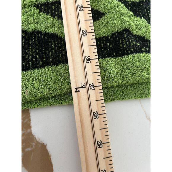 Wool Blend Sweater Tunic Pattern Green Made in Italy Oversized - Picture 7 of 8